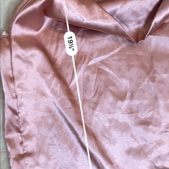 Nasty Gal Light Pink Satin Cowl Neck Cami Tank Top Blouse - Picture 5 of 5